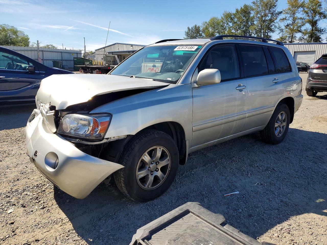 2007 Toyota Highlander w/3rd Row, VIN JTEEP21A670228675 — Front end