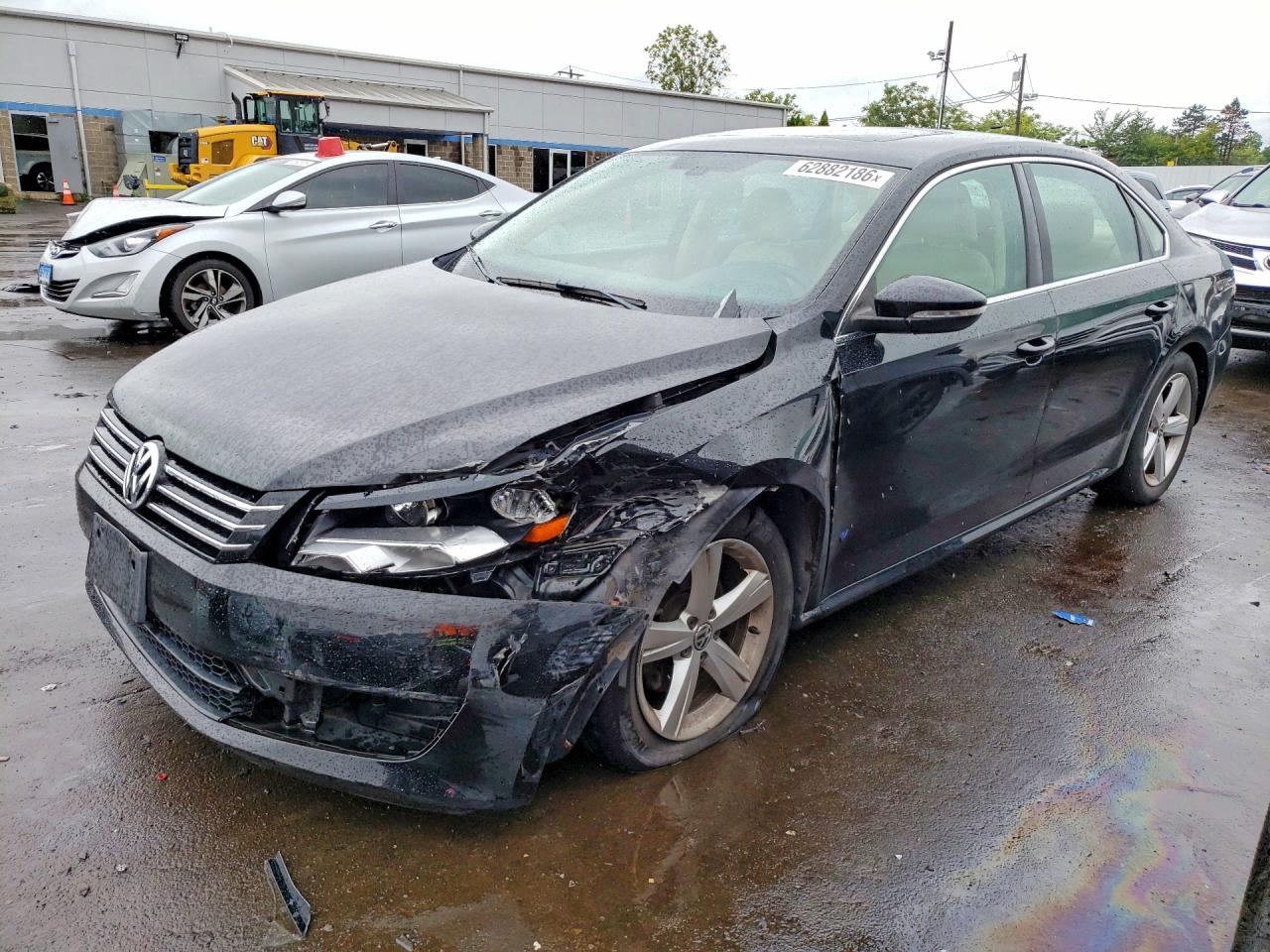 2012 Volkswagen Passat SE, VIN 1VWBP7A31CC074209 — Front end