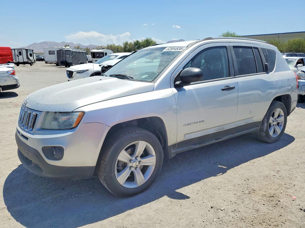 2012 Jeep Compass Sport, VIN 1C4NJDBB0CD597186 — Rear end