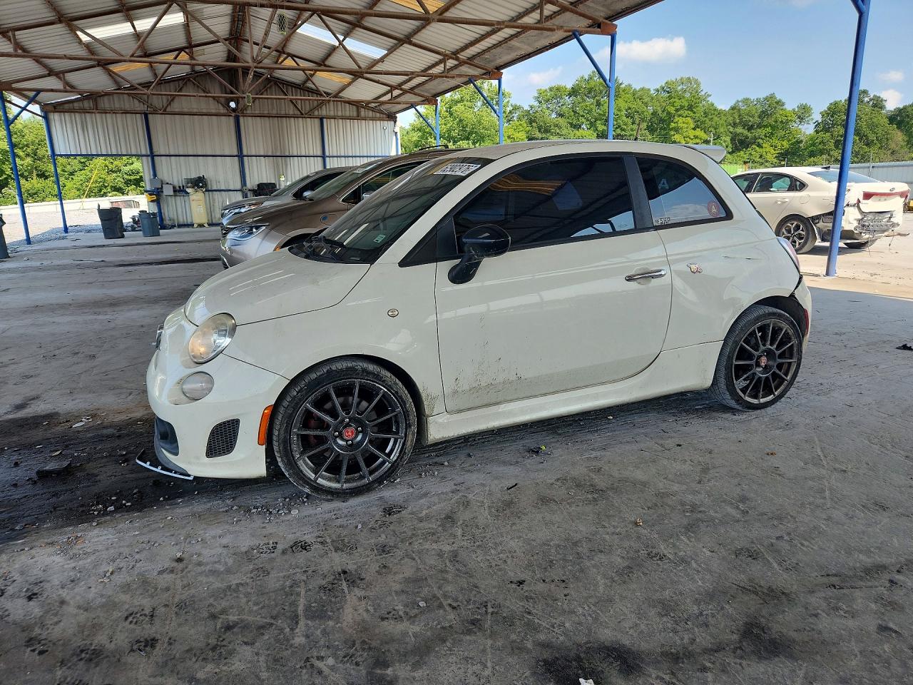 2012 FIAT 500 Abarth, VIN 3C3CFFFH3CT365411 — Rear end
