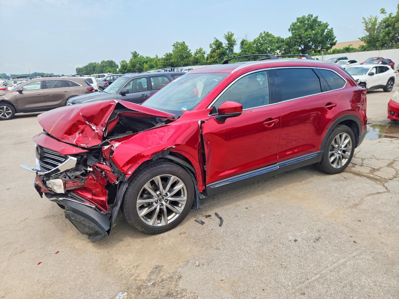 2018 Mazda CX-9 Grand Touring, VIN JM3TCBDY3J0232164 — Front end