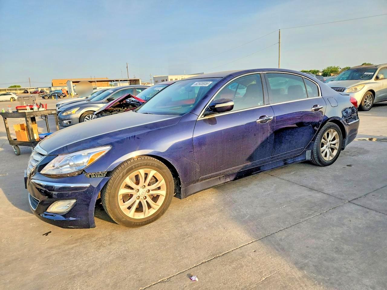 2013 Hyundai Genesis 3.8L, VIN KMHGC4DD0DU223370 — Front end