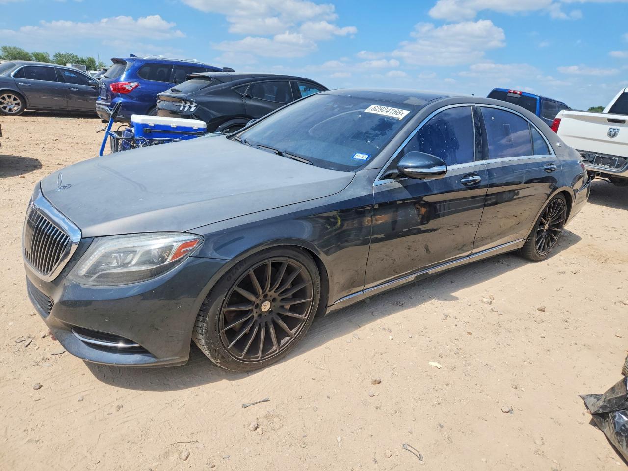 2015 Mercedes-Benz S 550, VIN WDDUG8CB6FA074718 — Rear end