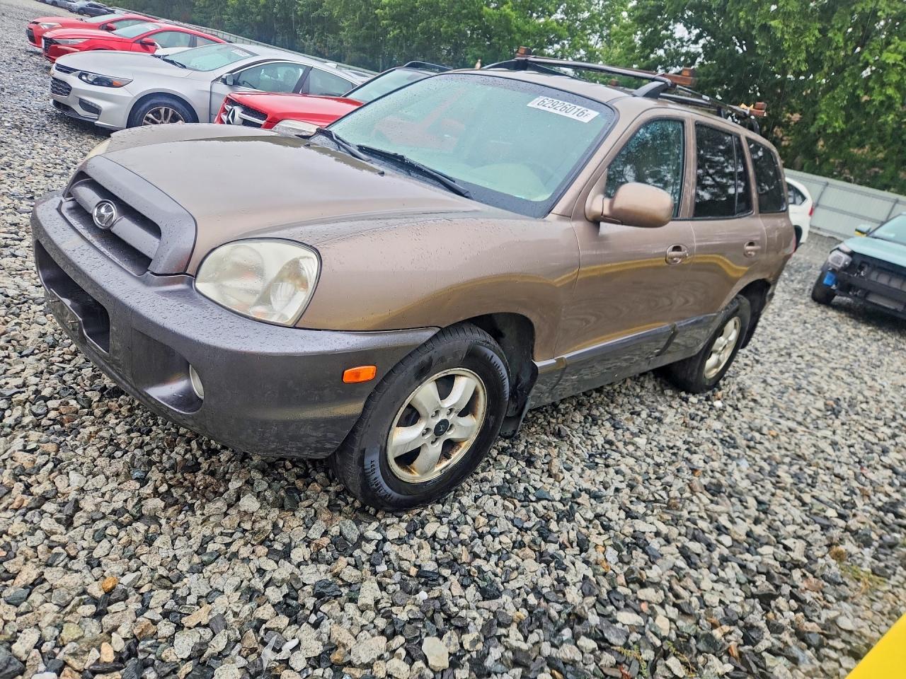 2005 Hyundai Santa Fe GLS, VIN KM8SC73D05U955092 — Front end