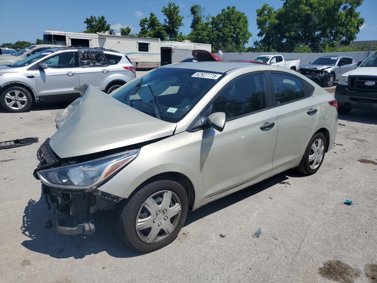 2018 Hyundai Accent SE, VIN 3KPC24A34JE016329 — Front end
