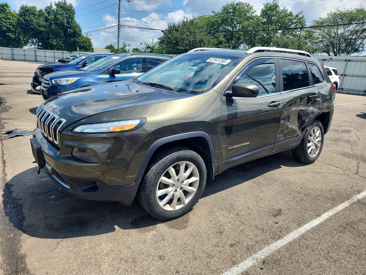 2014 Jeep Cherokee Limited, VIN 1C4PJMDSXEW269268 — Бок