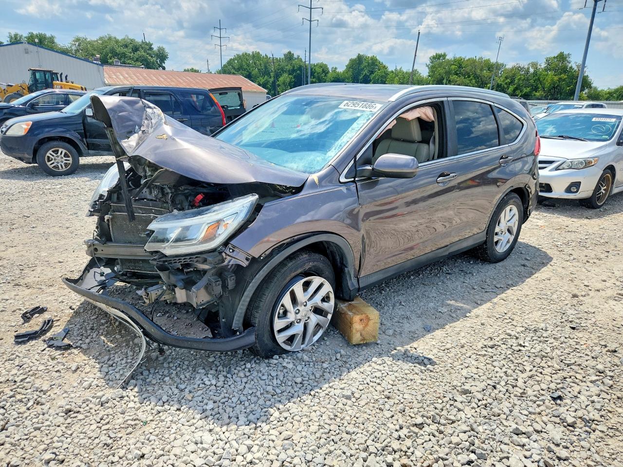 2016 Honda CR-V EX-L, VIN 2HKRM4H73GH710477 — Front end