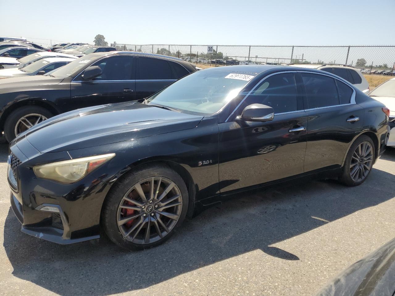 2018 Infiniti Q50 Red Sport 400, VIN JN1FV7AR8JM480495 — Prior damage history