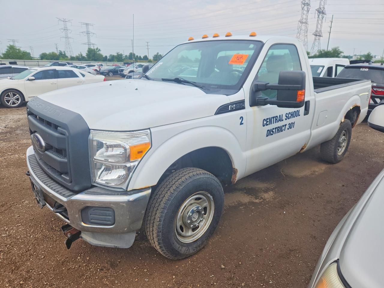2012 Ford F-250 XL, VIN 1FTBF2B62CEB22922 — Днище