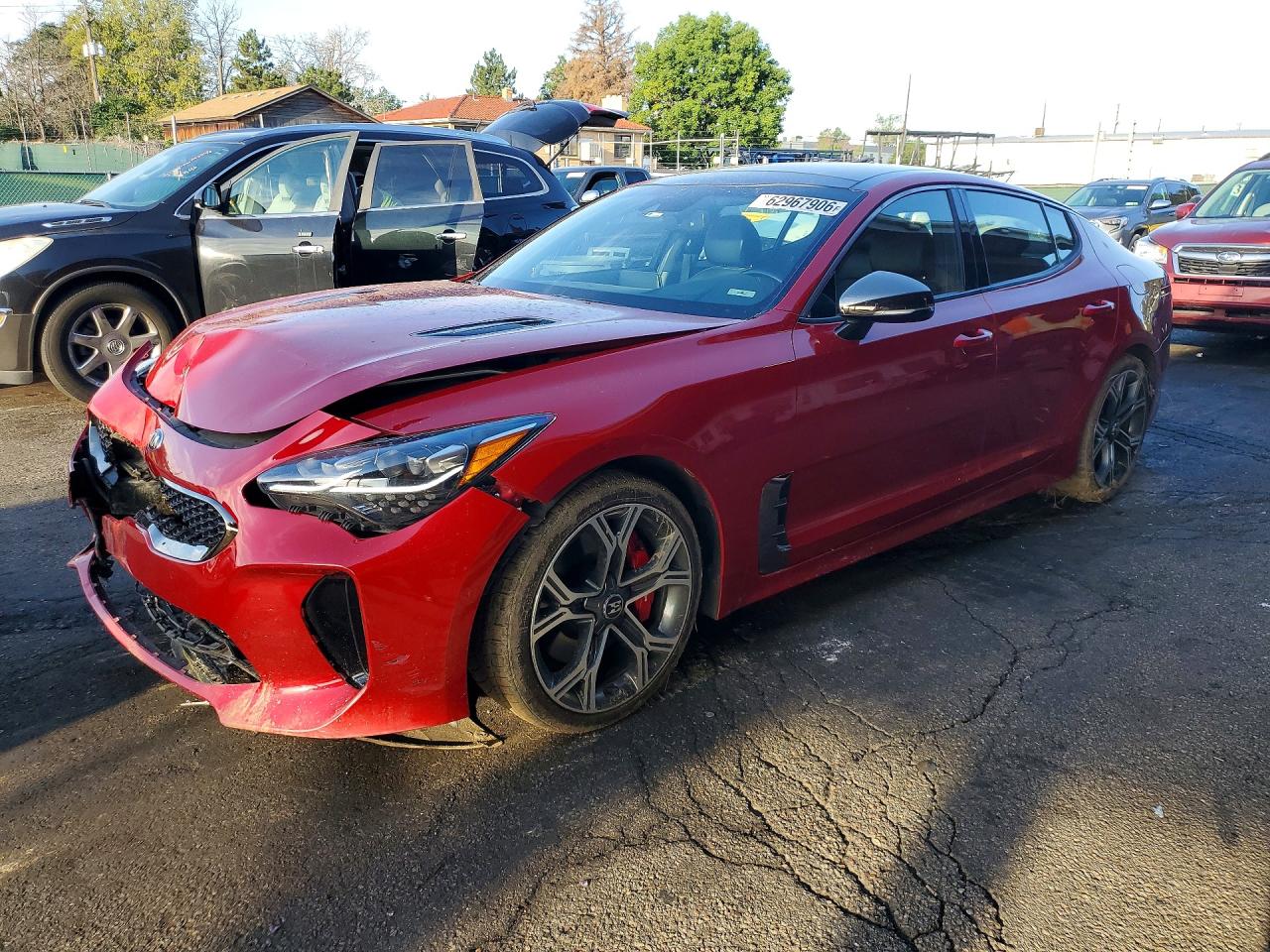 2018 Kia Stinger GT2, VIN KNAE55LC2J6019428 — Front end