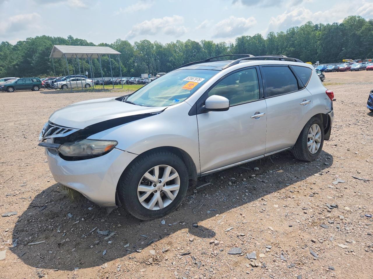 2012 Nissan Murano SL, VIN JN8AZ1MWXCW229855 — Front end