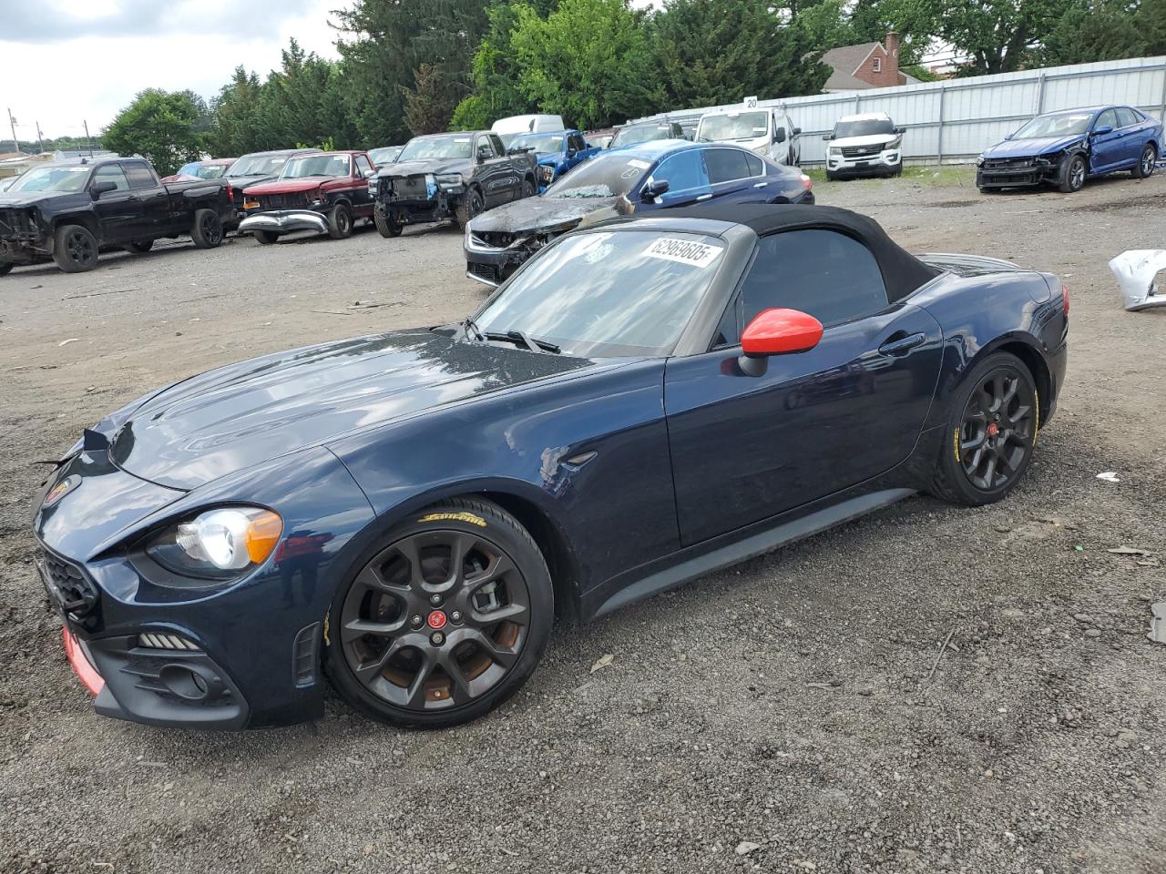 2018 FIAT 124 Spider Abarth, VIN JC1NFAEK2J0136391 — Front end