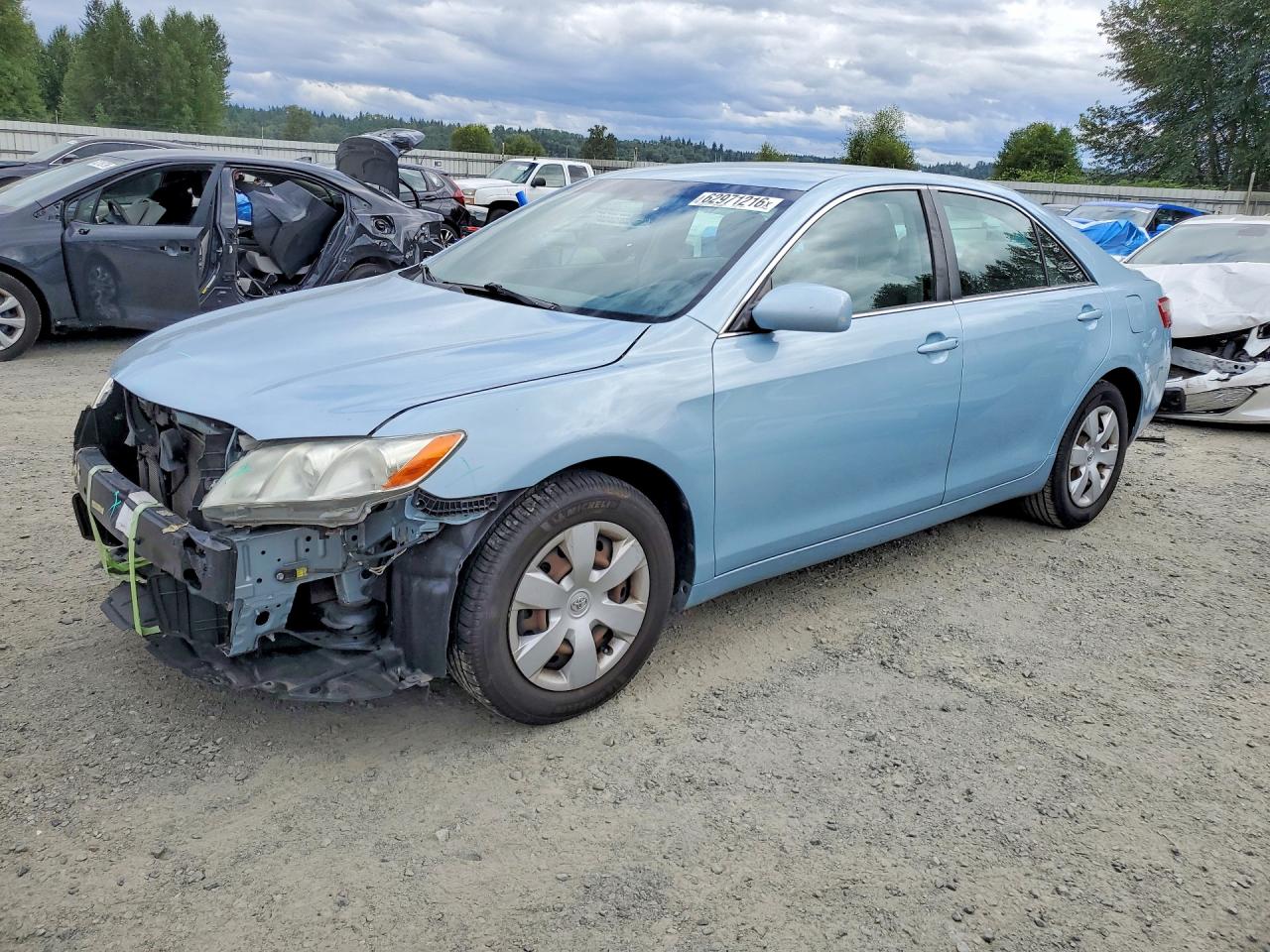 2007 Toyota Camry LE, VIN 4T1BE46K97U724567 — Front end