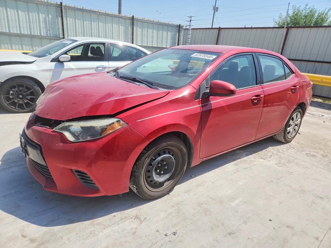 2016 Toyota Corolla LE, VIN 2T1BURHE5GC729855 — Front end