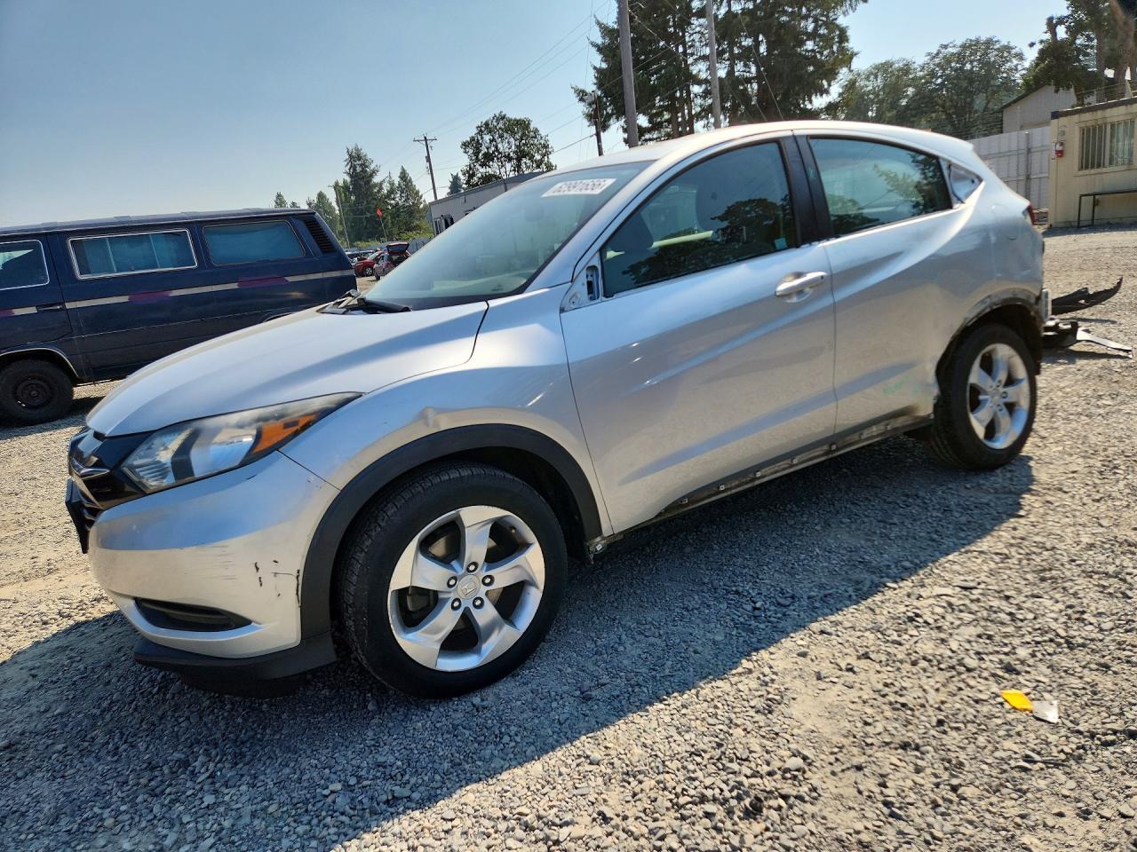 2016 Honda HR-V LX, VIN 3CZRU6H33GM724070 — Rear end