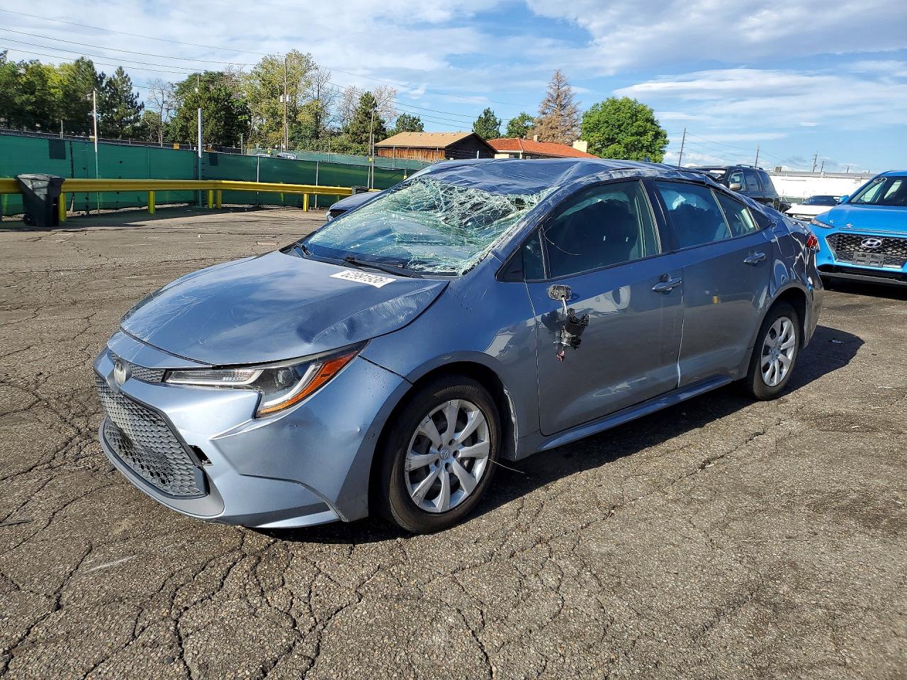 2020 Toyota Corolla LE, VIN JTDEPRAE8LJ039224 — Rollover