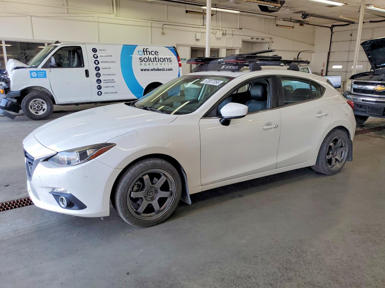 2014 Mazda 3 i Grand Touring, VIN JM1BM1M74E1140399 — Rear end