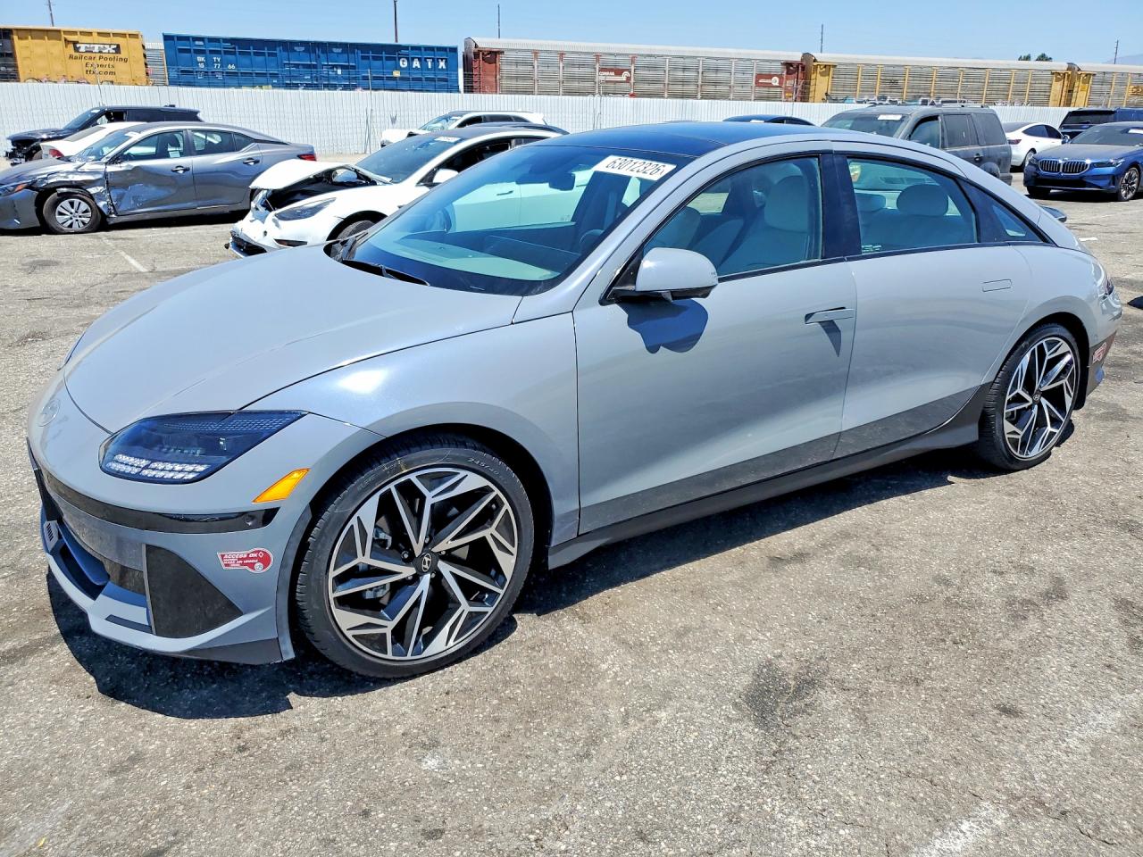 2023 Hyundai Ioniq 6 Limited, VIN KMHM54AA8PA045768 — Ранее повреждён