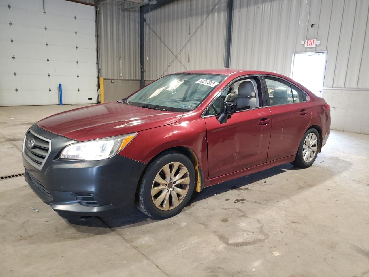 2017 Subaru Legacy, VIN 4S3BNAB63H3046157 — Interior fire