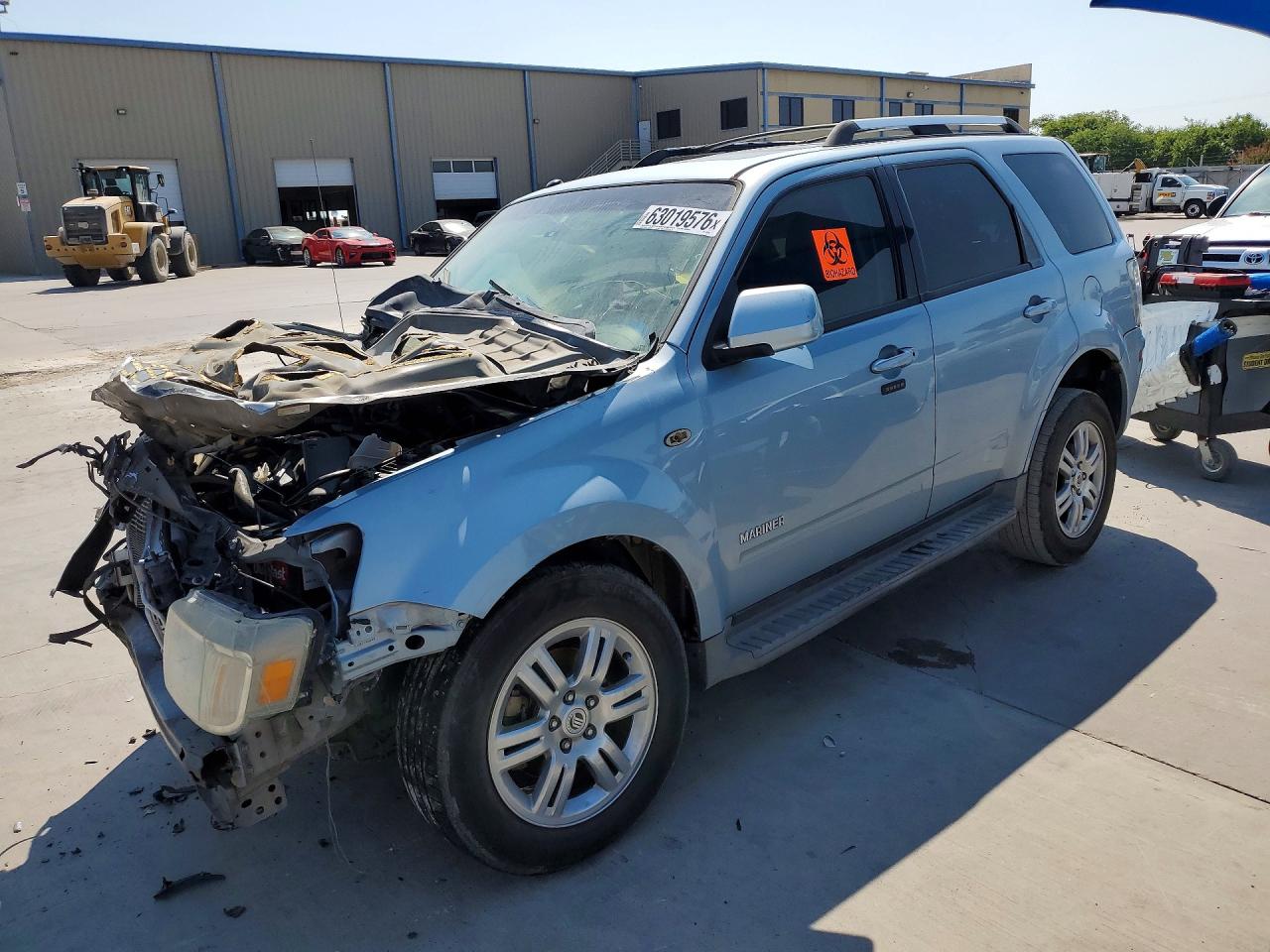 2008 Mercury Mariner Premier, VIN 4M2CU87118KJ48845 — Front end