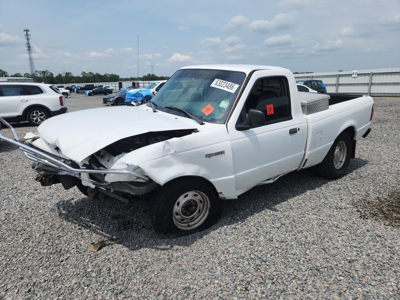 2003 Ford Ranger XL, VIN 1FTYR10D13PA14146 — Front end