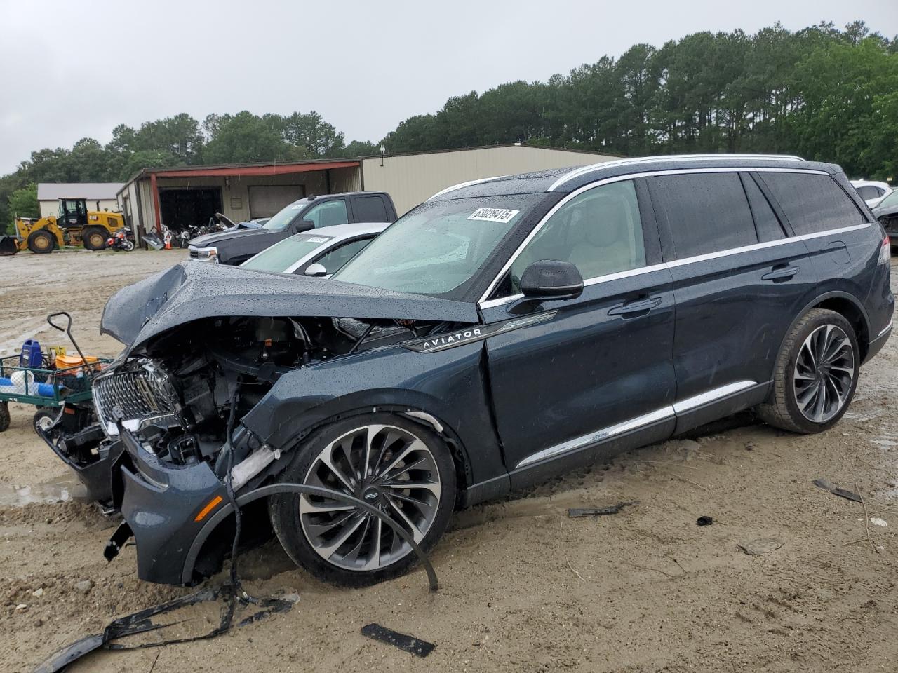 2021 Lincoln Aviator Reserve, VIN 5LM5J7XC5MGL17046 — Frame damage