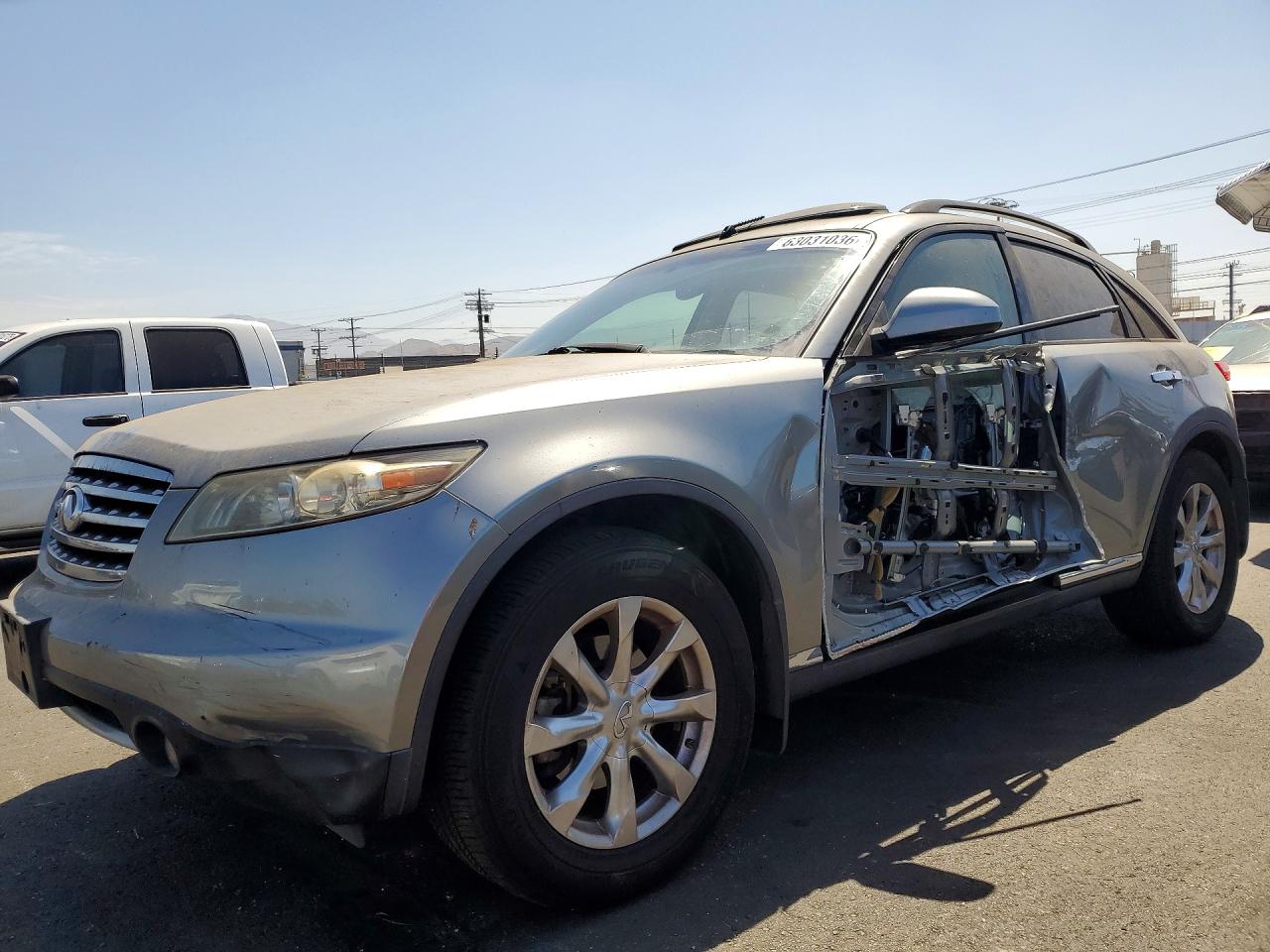 2007 Infiniti FX, VIN JNRAS08U67X102443 — Бок