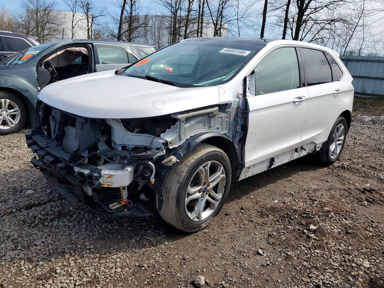 2018 Ford Edge Titanium, VIN 2FMPK4K86JBB22554 — Front end