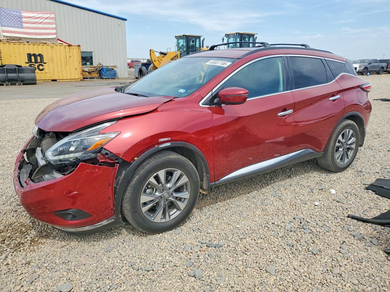 2018 Nissan Murano SV, VIN 5N1AZ2MG8JN162472 — Перед