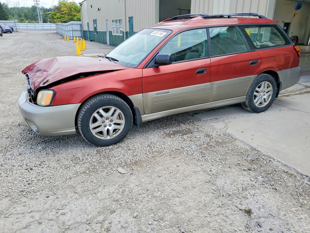 2004 Subaru Legacy Outback, VIN 4S3BH675X47625881 — Перед