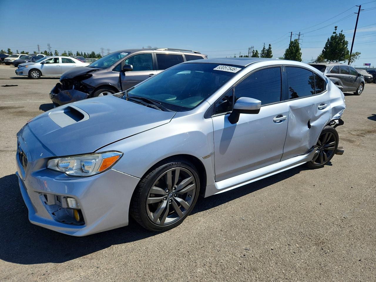 2017 Subaru WRX Premium, VIN JF1VA1E6XH9810691 — Rear end