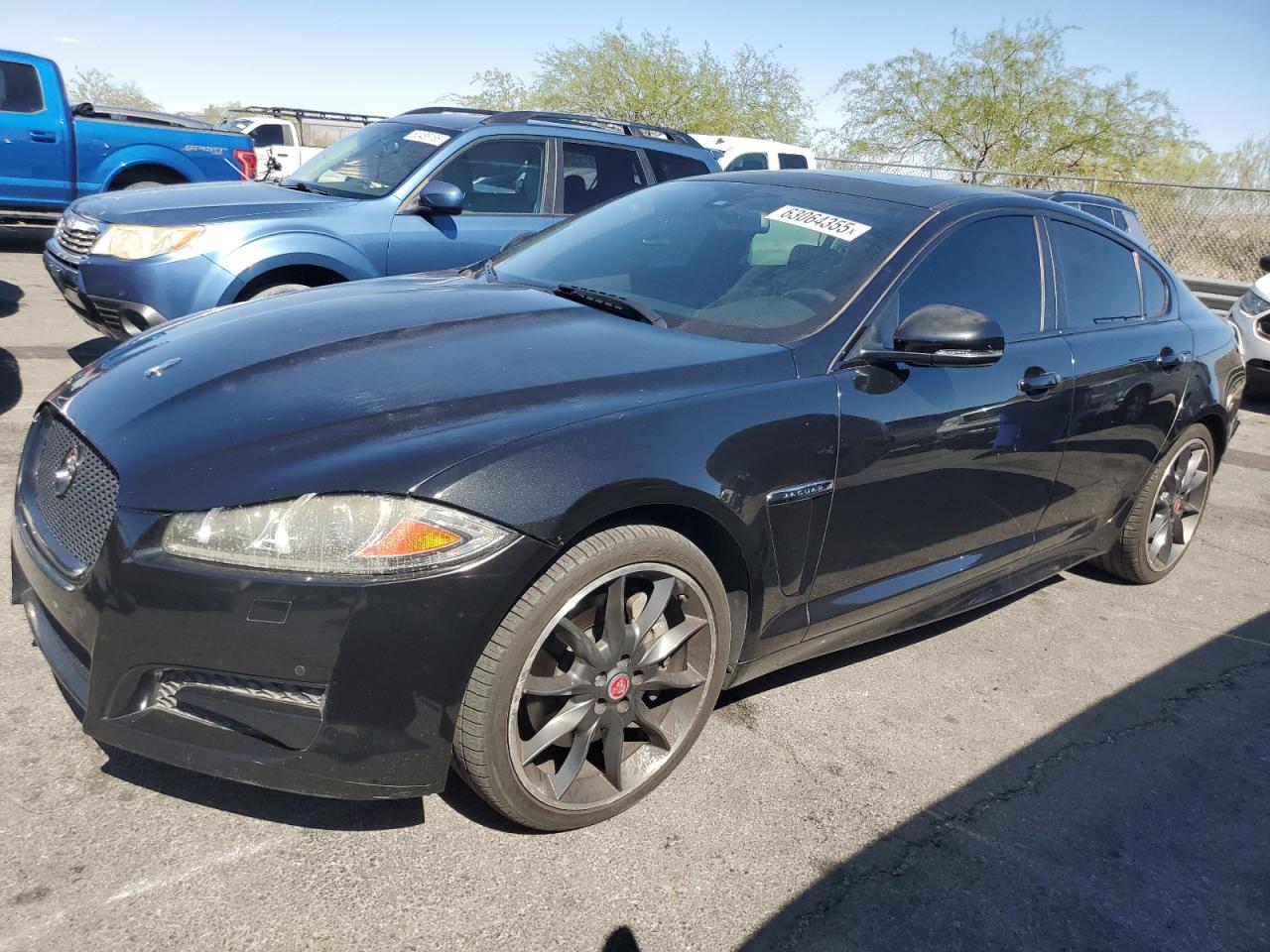 2015 Jaguar XF Portfolio, VIN SAJWJ0FF9F8U88637 — Rear end