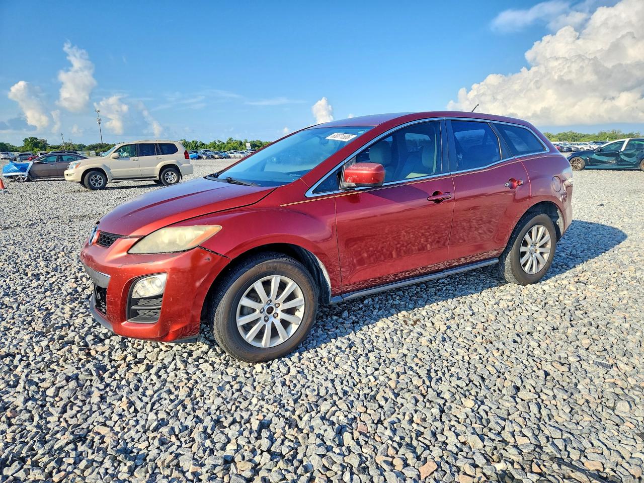 2012 Mazda CX-7 i SV, VIN JM3ER2A51C0417222 — Front end