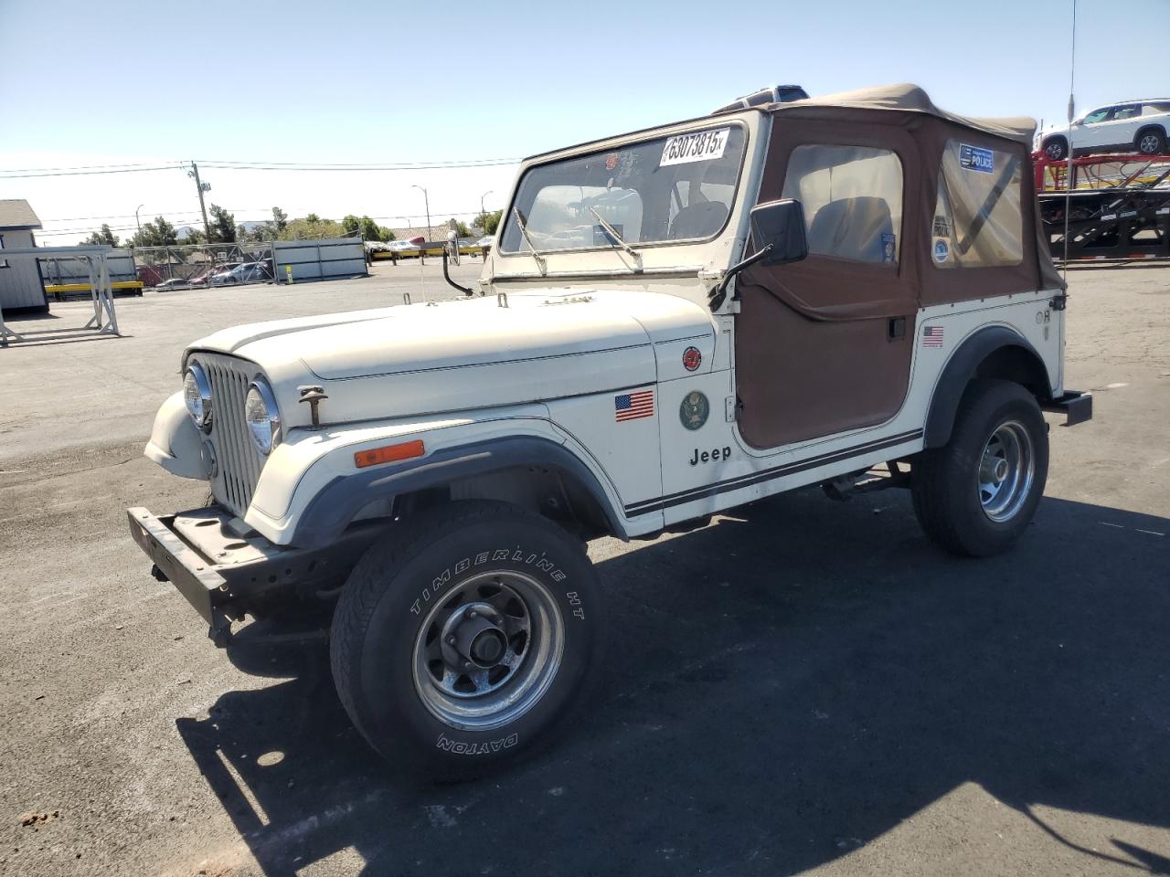 1985 Jeep CJ, VIN 1JCUM87AXFT052258 — Мелкие вмятины и царапины