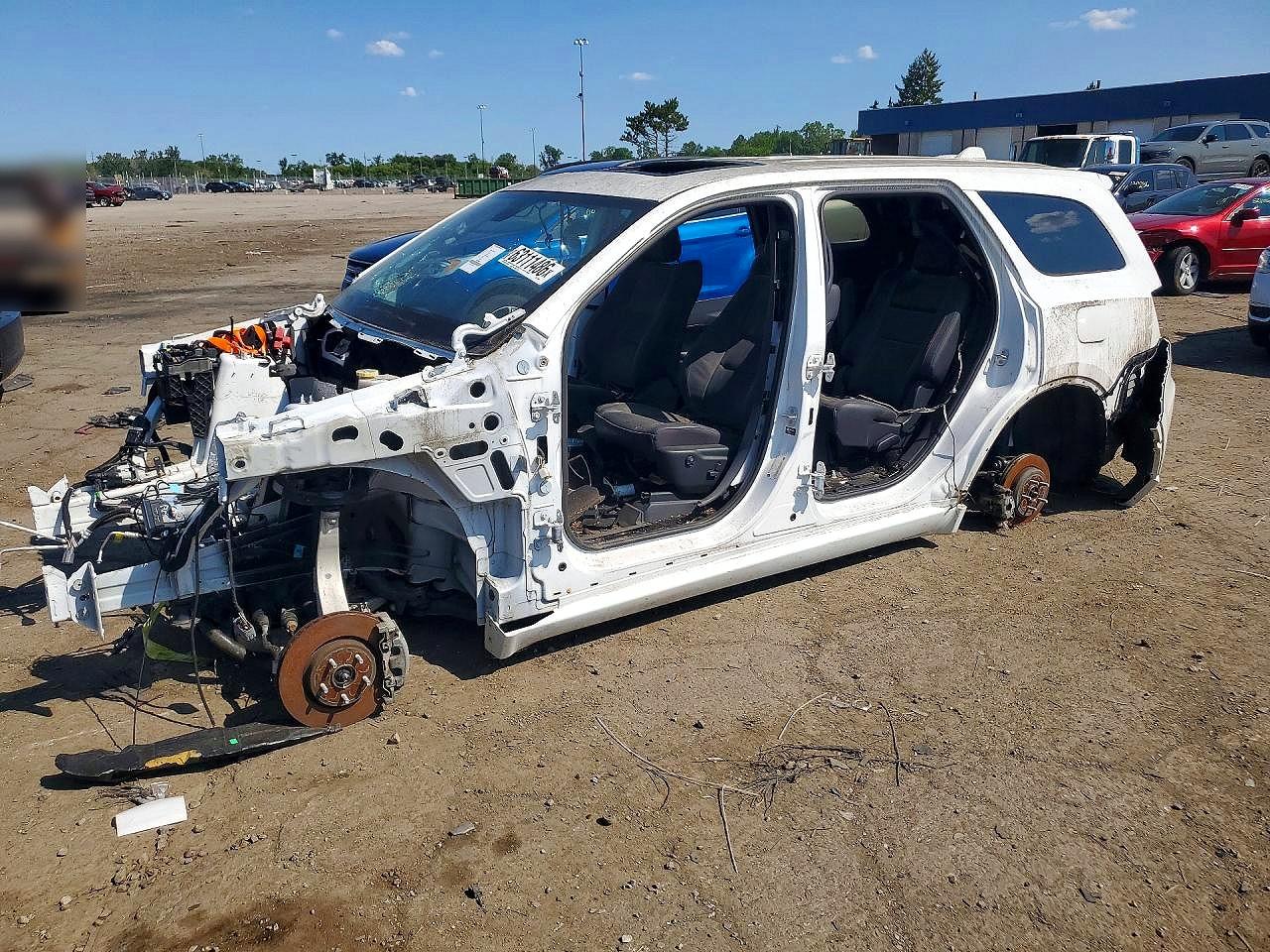2021 Dodge Durango R/T, VIN 1C4SDJCT3MC762980 — Stripped
