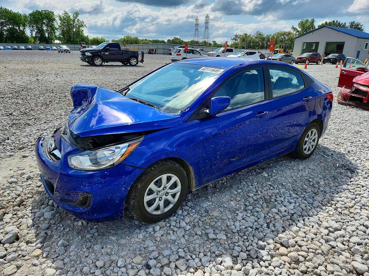 2012 Hyundai Accent GLS, VIN KMHCT4AE6CU184133 — Front end