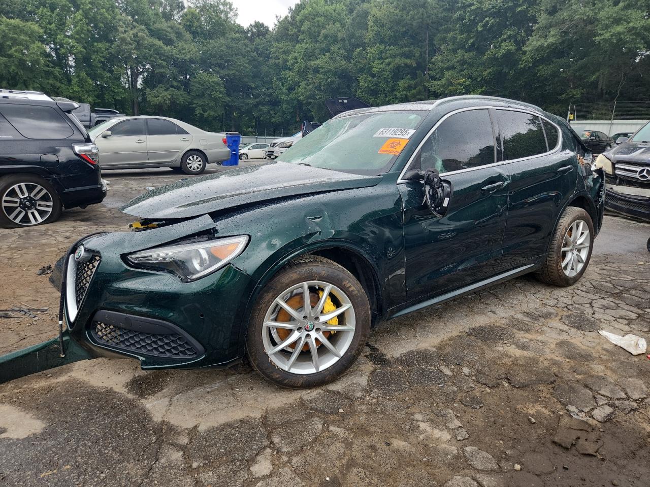 2021 Alfa Romeo Stelvio Ti, VIN ZASPAKBN4M7D18661 — All over