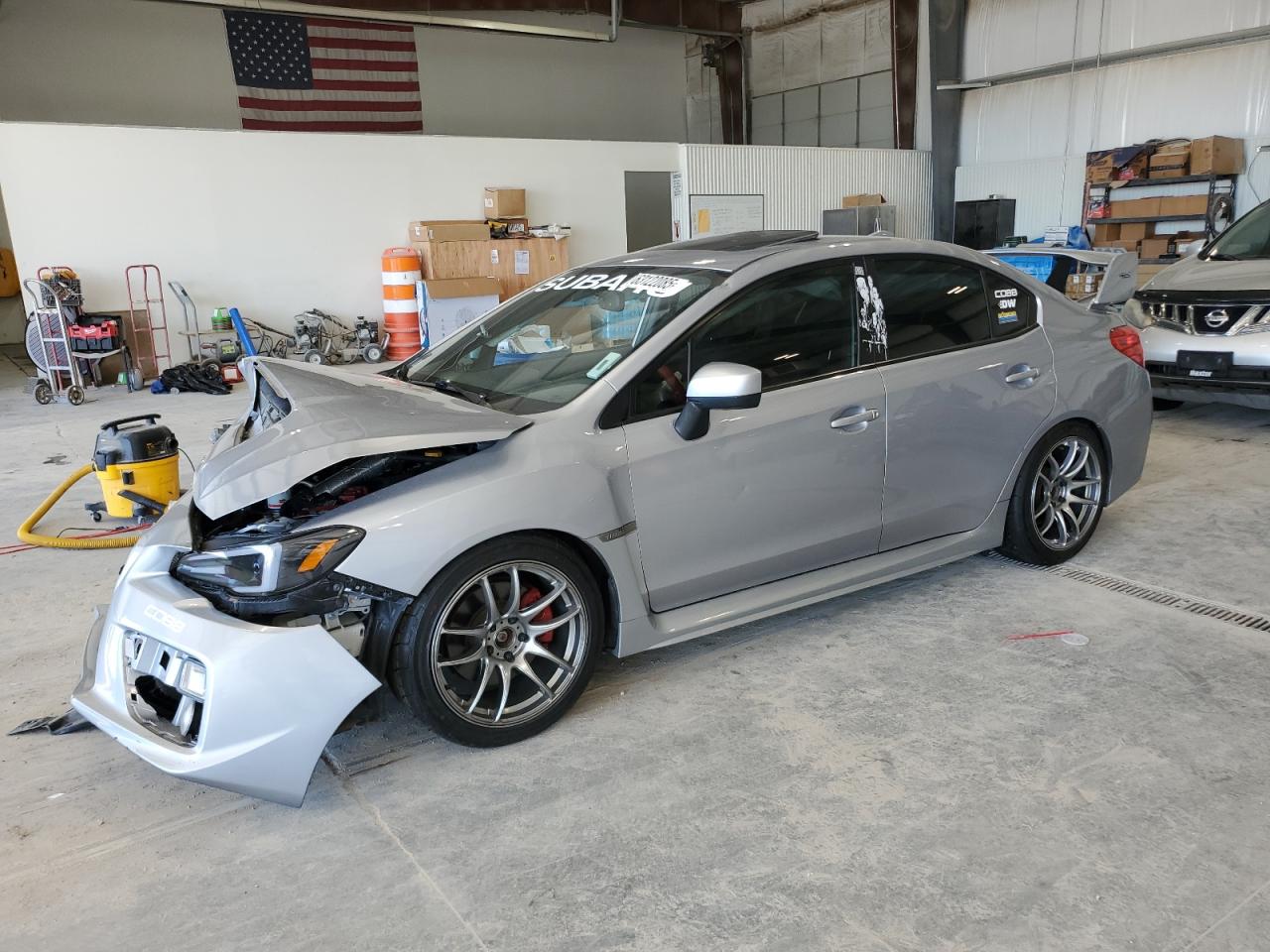 2016 Subaru WRX Premium, VIN JF1VA1E69G9828081 — Front end