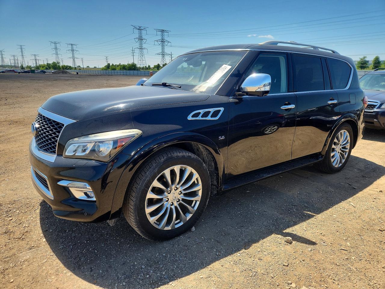 2015 Infiniti QX80, VIN JN8AZ2NC4F9370157 — Side