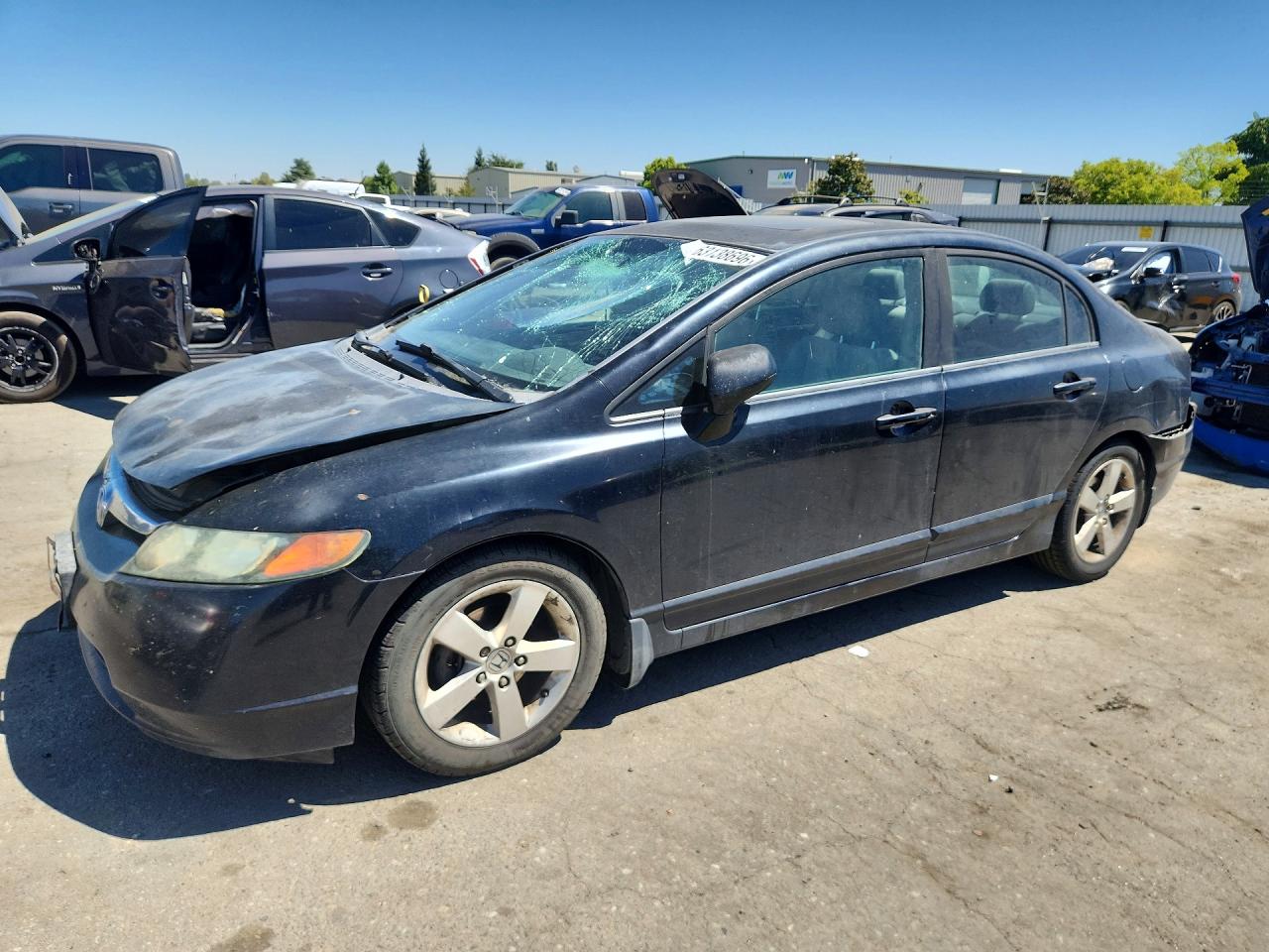 2008 Honda Civic EX, VIN 2HGFA168X8H309543 — Front end
