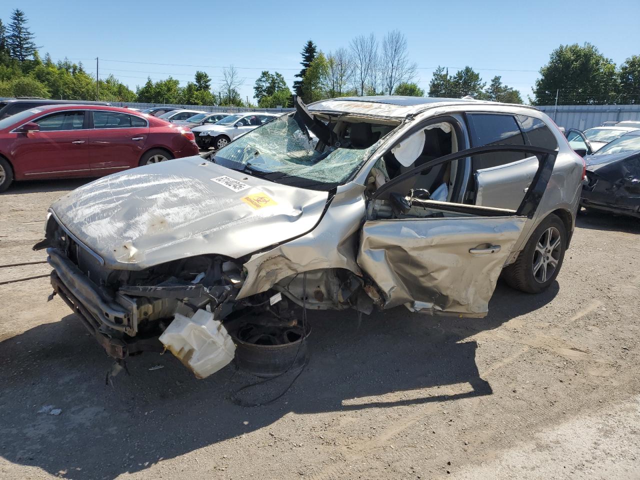 2013 Volvo XC60 T6, VIN YV4902DZXD2389443 — Опрокидывание