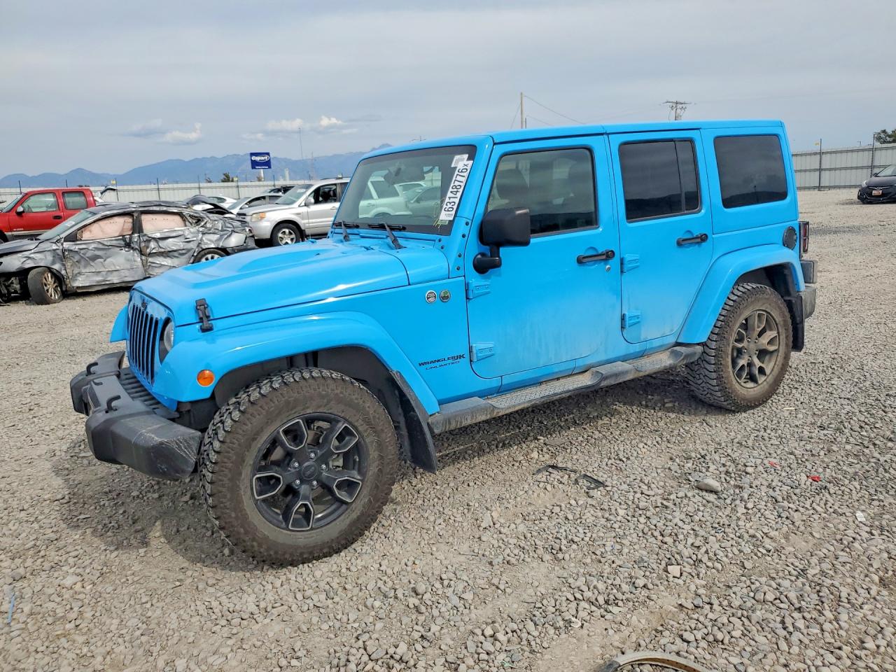 2018 Jeep Wrangler Unlimited Sahara, VIN 1C4BJWEG3JL841275 — Minor dents and scratches