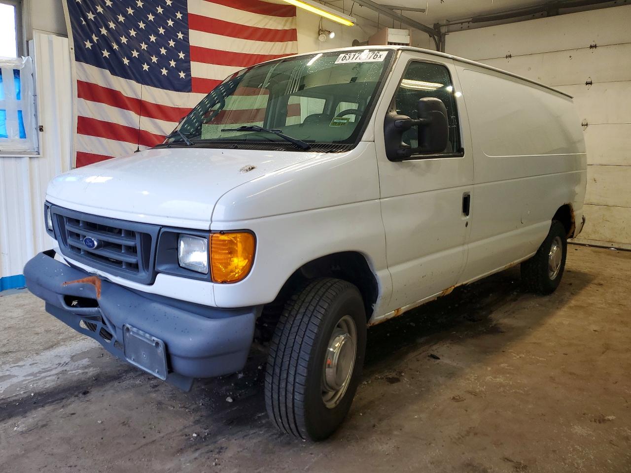 2006 Ford Econoline Cargo, VIN 1FTNE24W96DA36384 — Front end
