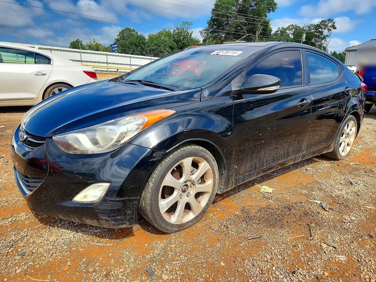 2012 Hyundai Elantra GLS, VIN KMHDH4AE3CU201198 — Rear end