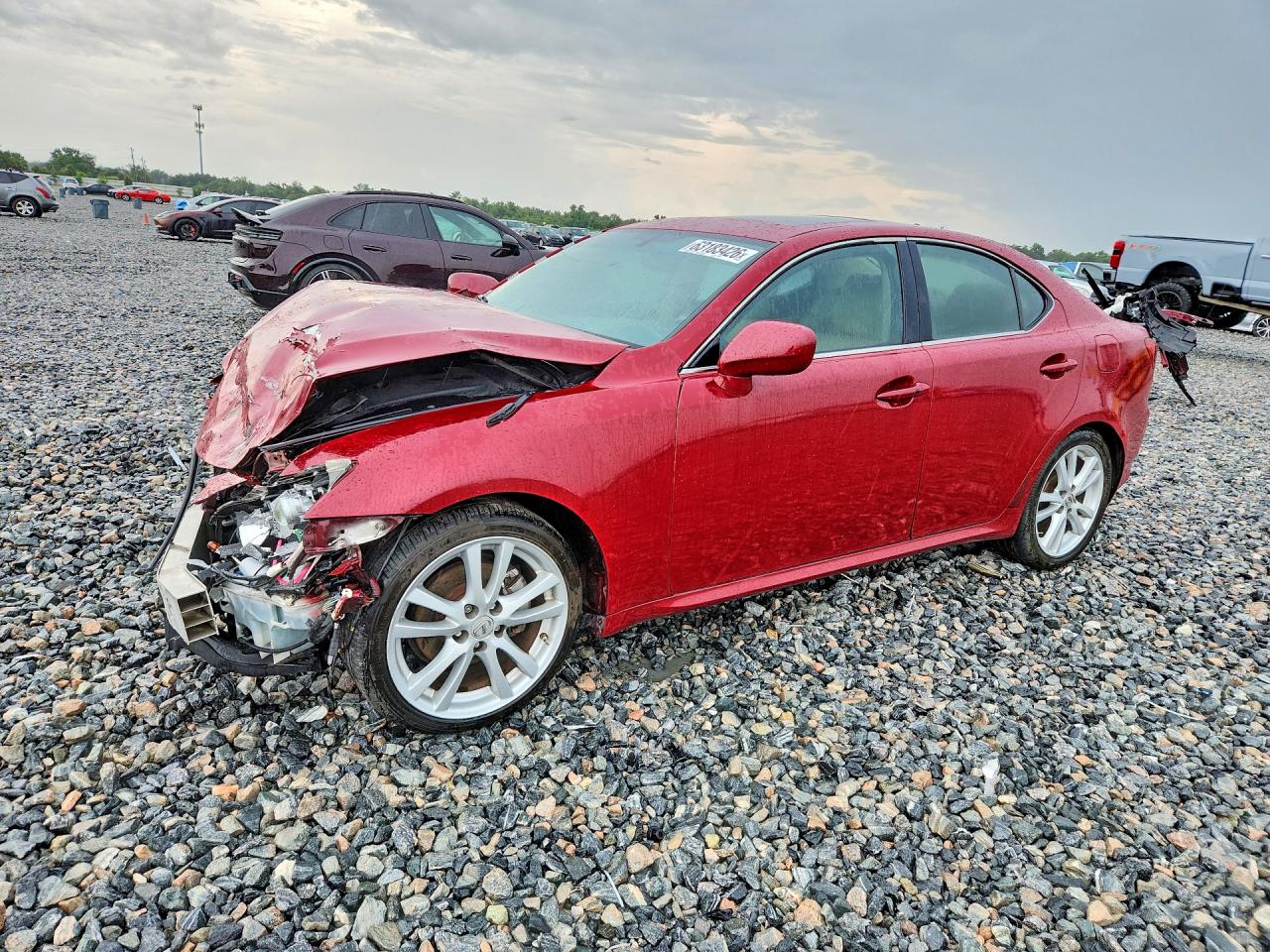 2007 Lexus IS 250, VIN JTHBK262X75048110 — Front end