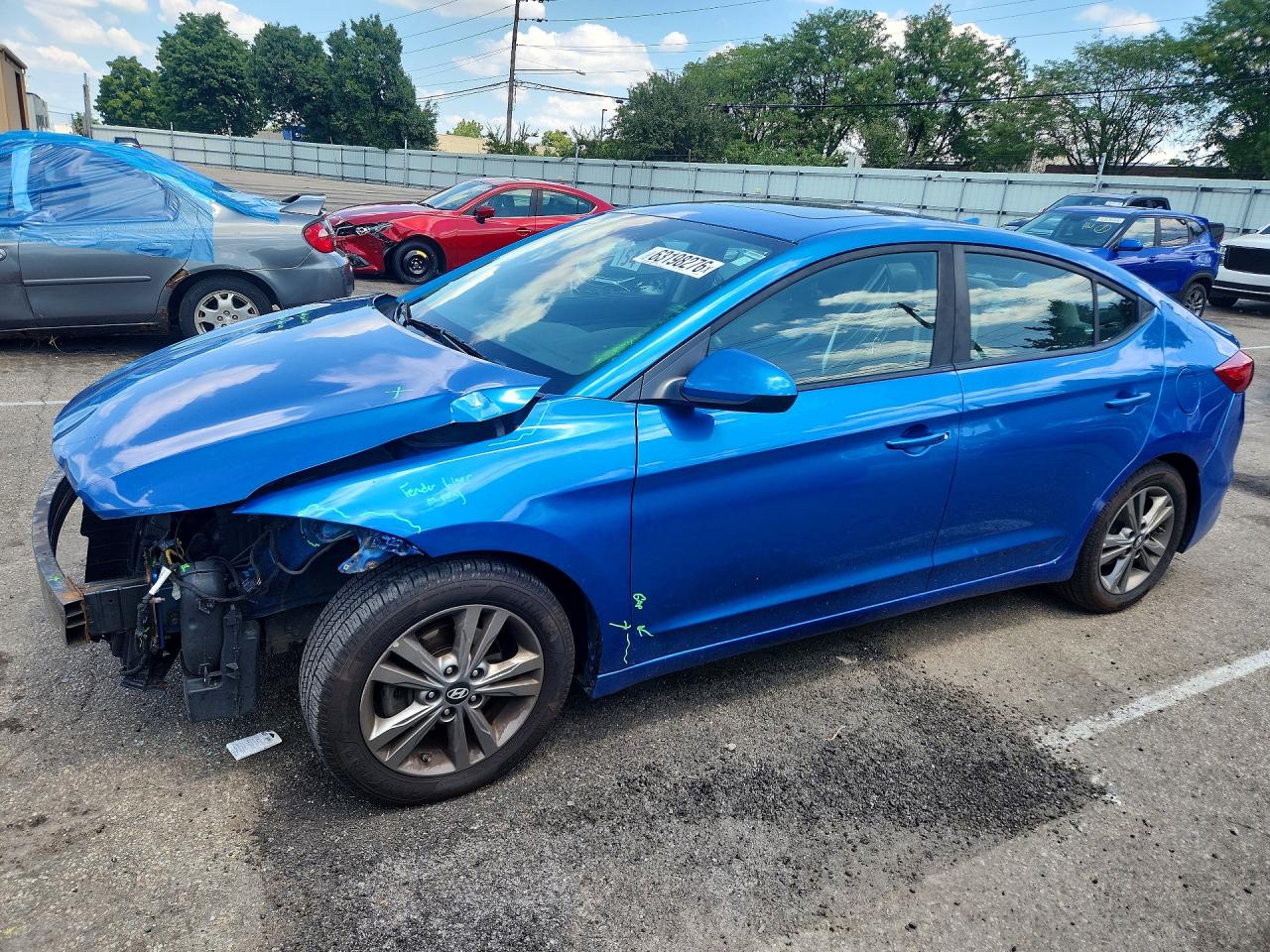 2018 Hyundai Elantra SEL, VIN 5NPD84LF3JH382952 — Front end