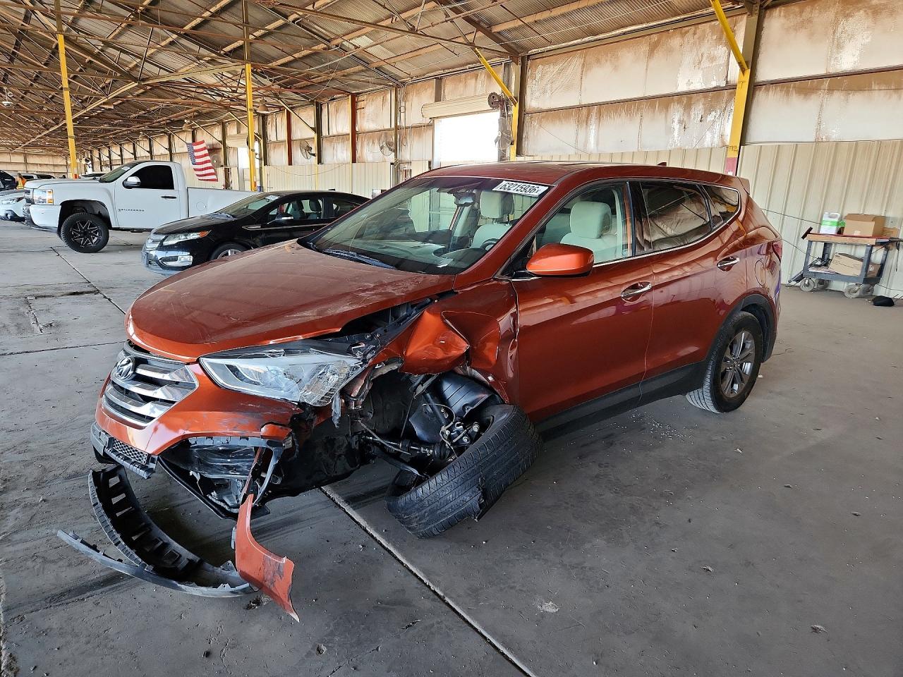 2013 Hyundai Santa Fe Sport, VIN 5XYZTDLB3DG045212 — Front end