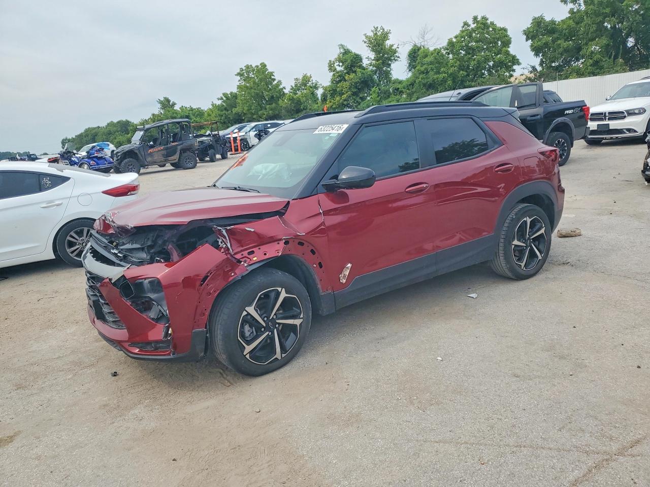 2022 Chevrolet TrailBlazer RS, VIN KL79MTSL4NB044886 — Перед