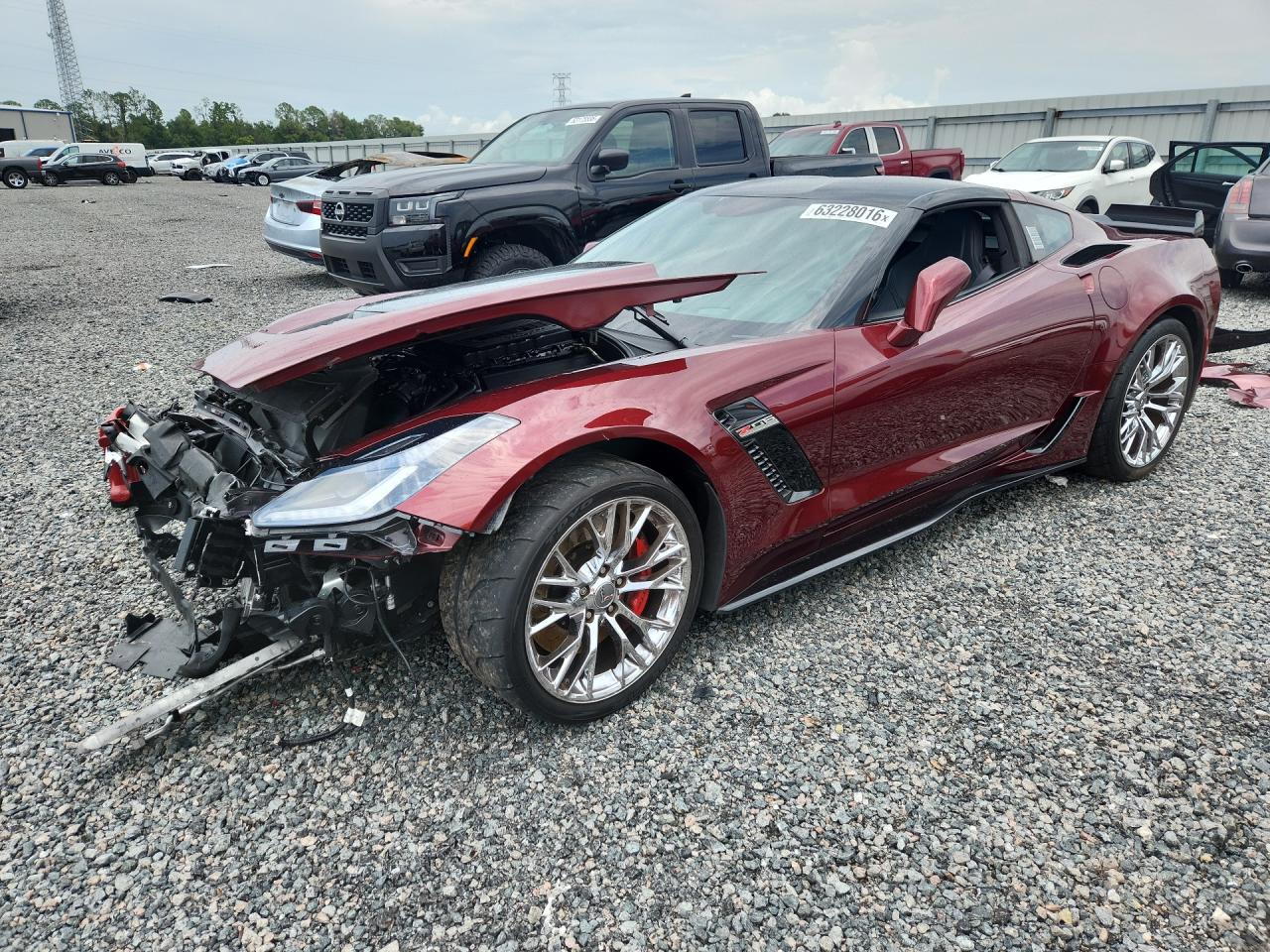 2019 Chevrolet Corvette Z06 2LZ, VIN 1G1YS2D69K5605043 — Front end