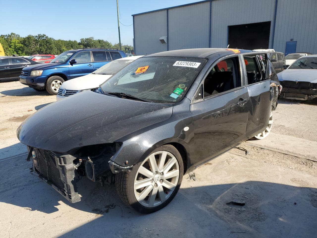 2007 Mazda 3 Mazdaspeed3 Sport, VIN JM1BK34L171662750 — Stripped